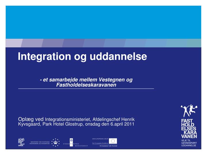 integration og uddannelse