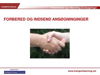 forbered og indsend ans gninginger