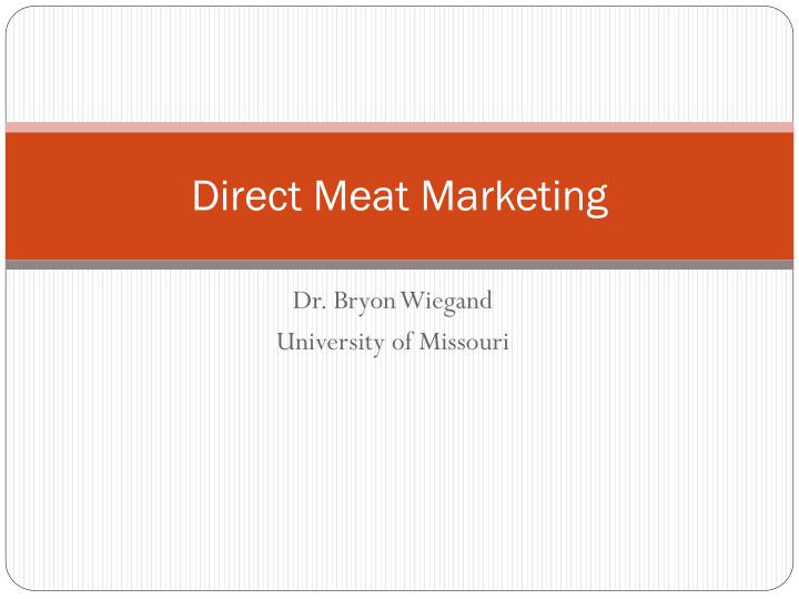 direct meat marketing