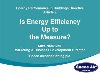 Is Energy Efficiency Up to the Measure?