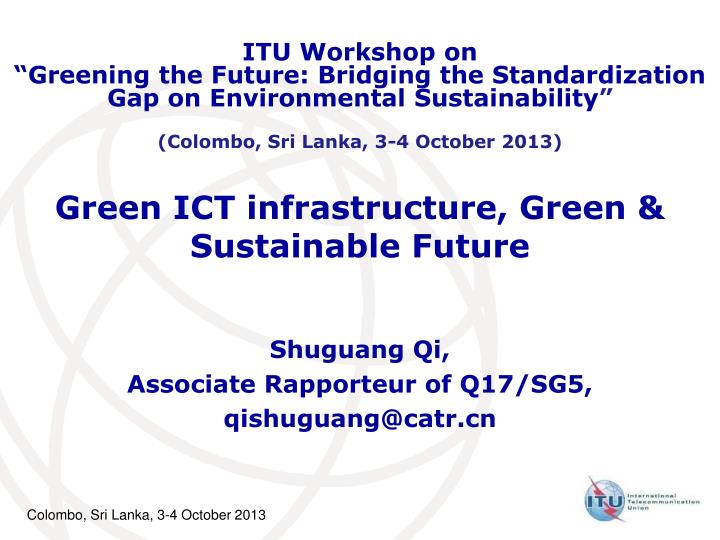 green ict infrastructure green sustainable future