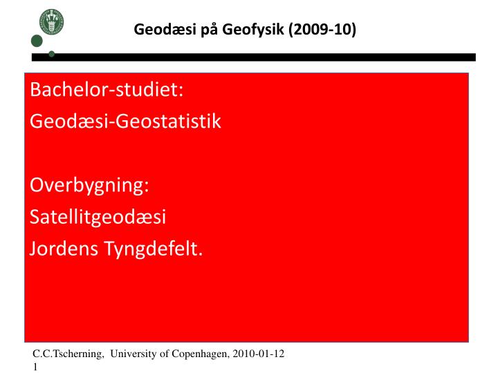 geod si p geofysik 2009 10