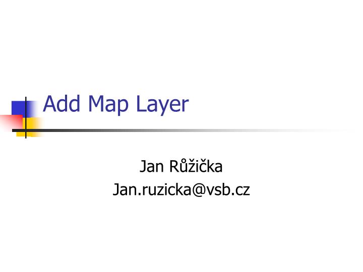add map layer