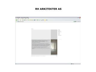 rh arkitekter as