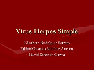 virus herpes simple