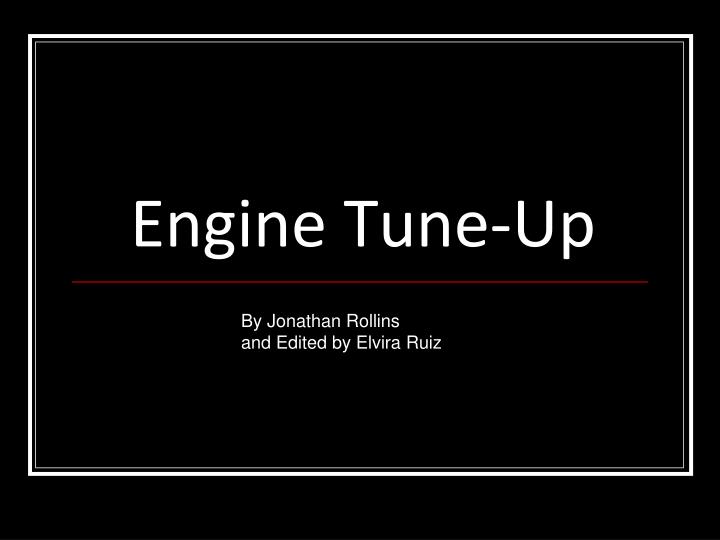 engine tune up