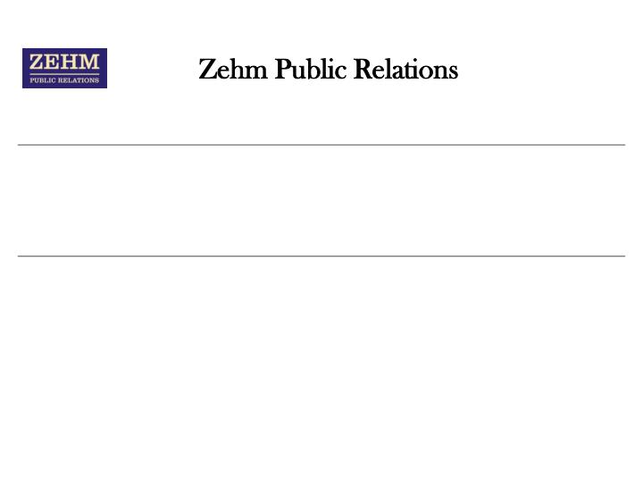 zehm public relations