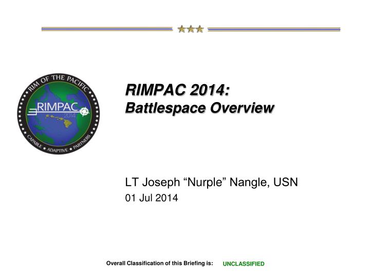 rimpac 2014 battlespace overview