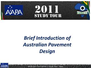 Brief Introduction of Australian Pavement Design