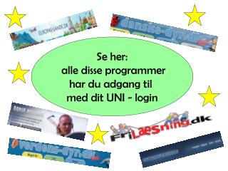 Se her: alle disse programmer har du adgang til med dit UNI - login