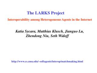 The LARKS Project