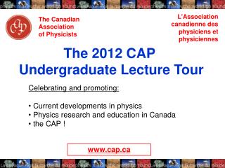The Canadian Association of Physicists
