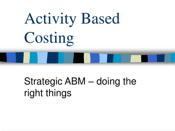 activity based costing