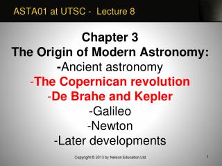 ASTA01 at UTSC - Lecture 8