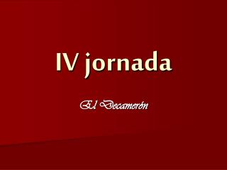 iv jornada