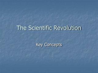 The Scientific Revolution