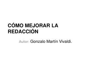 c mo mejorar la redacci n