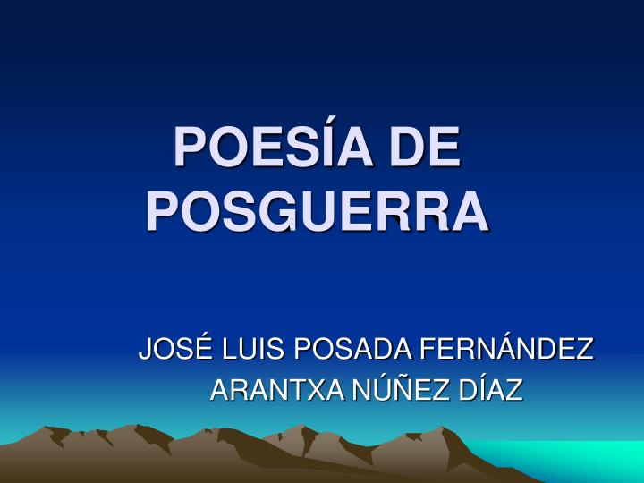 poes a de posguerra