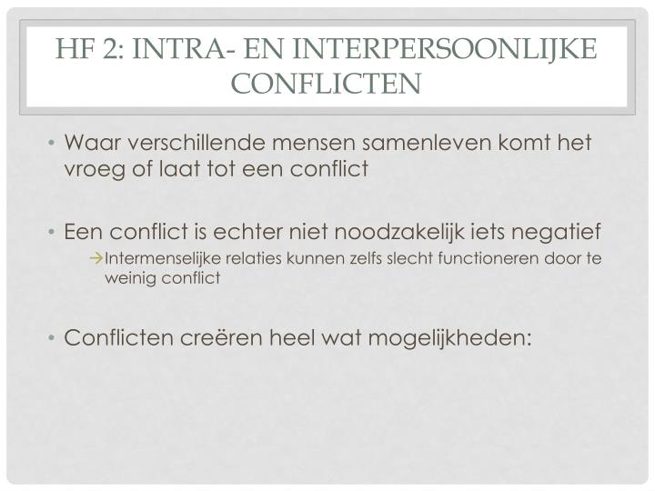 hf 2 intra en interpersoonlijke conflicten