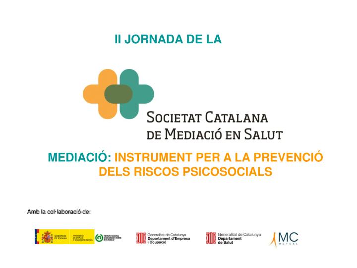 mediaci instrument per a la prevenci dels riscos psicosocials