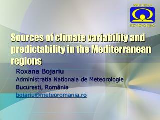 Sources of climate variability and predictability in the Mediterranean regions