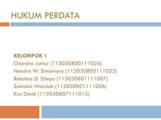 hukum perdata