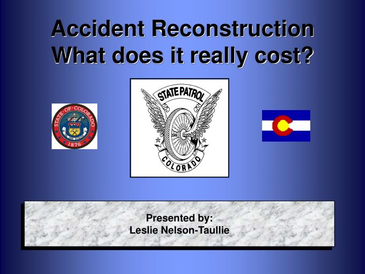 accident reconstruction what does it really cost