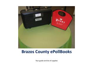 Brazos County ePollBooks