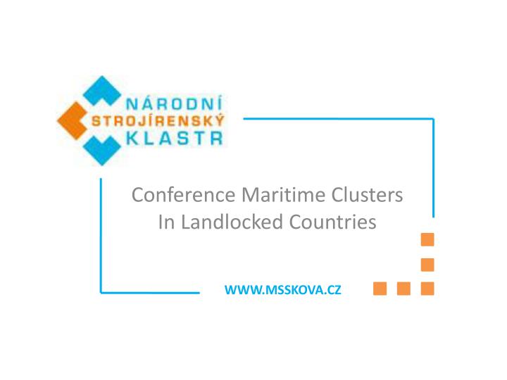conference maritime clusters in landlocked countries