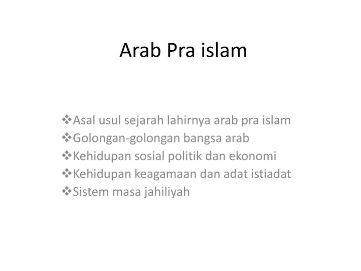 arab pra islam