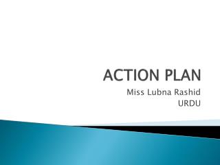action plan