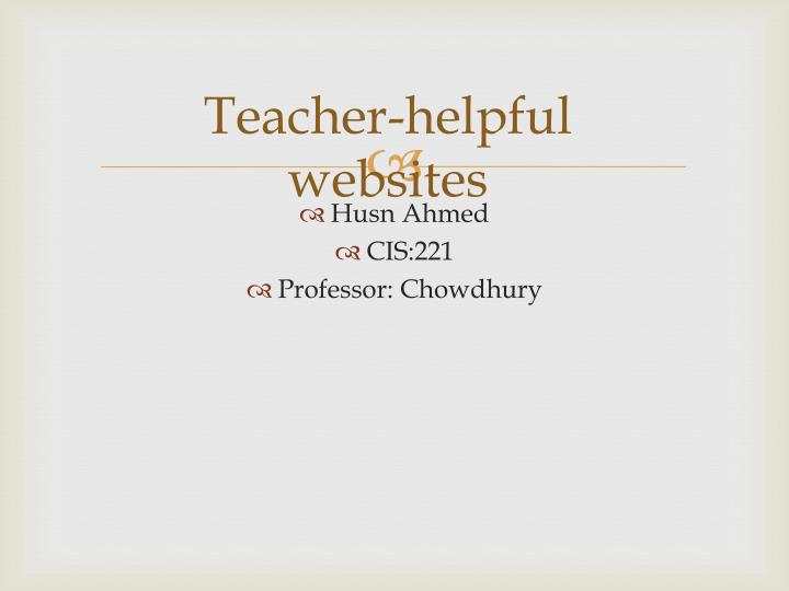 teacher helpful websites