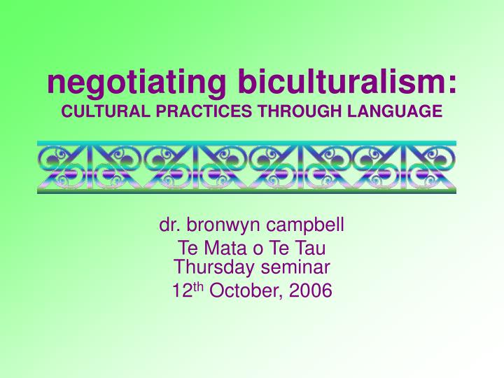 negotiating biculturalism cultural practices through language