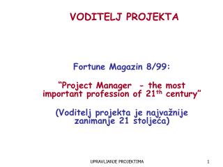 voditelj projekta