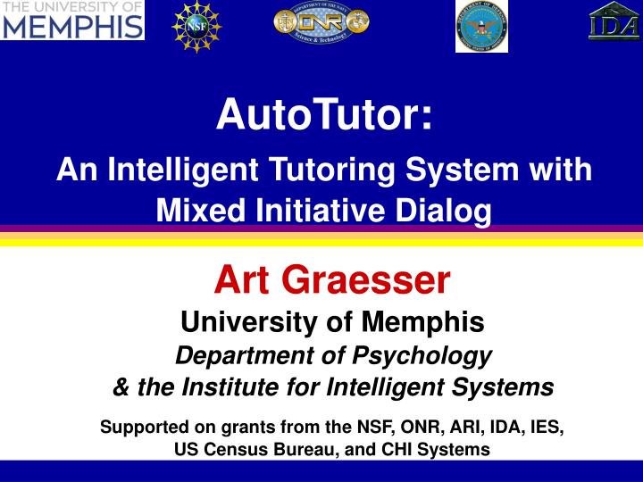 autotutor an intelligent tutoring system with mixed initiative dialog