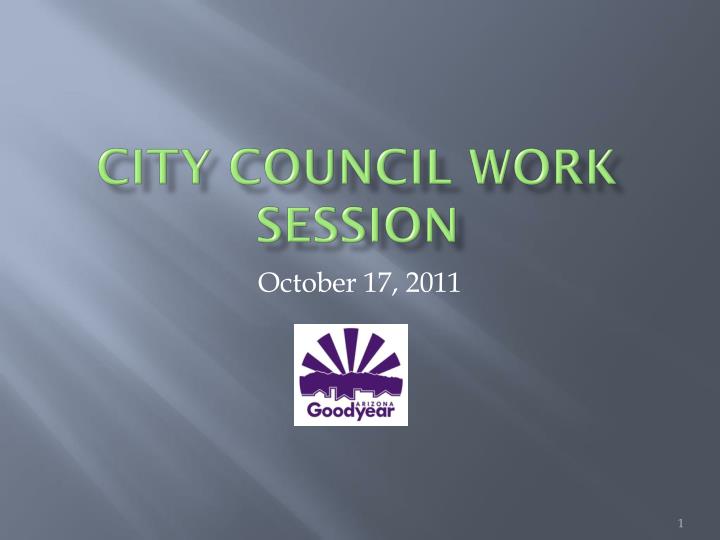 city council work session