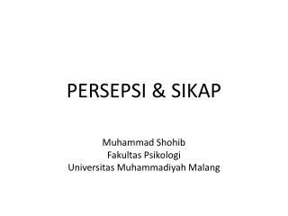 persepsi sikap