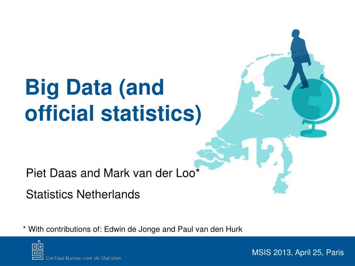 big data and official statistics