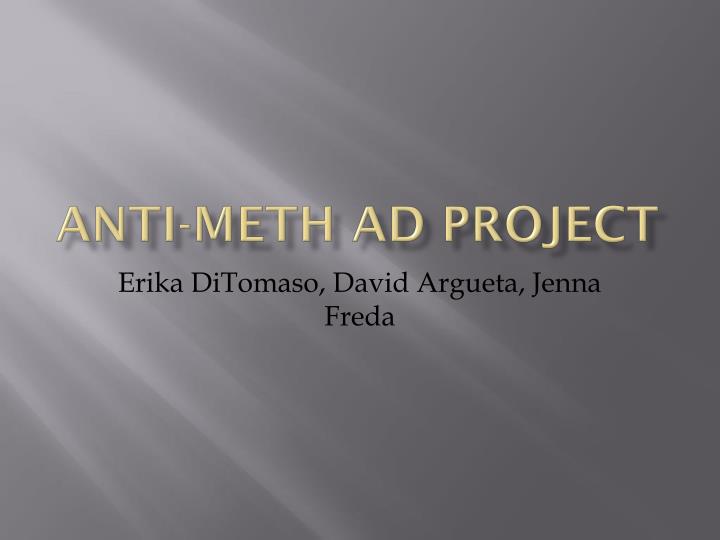anti meth ad project
