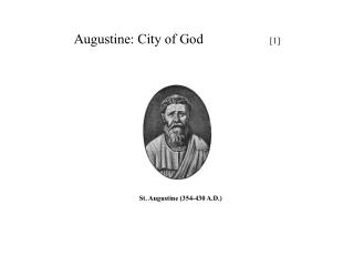 Augustine: City of God [ 1 ]