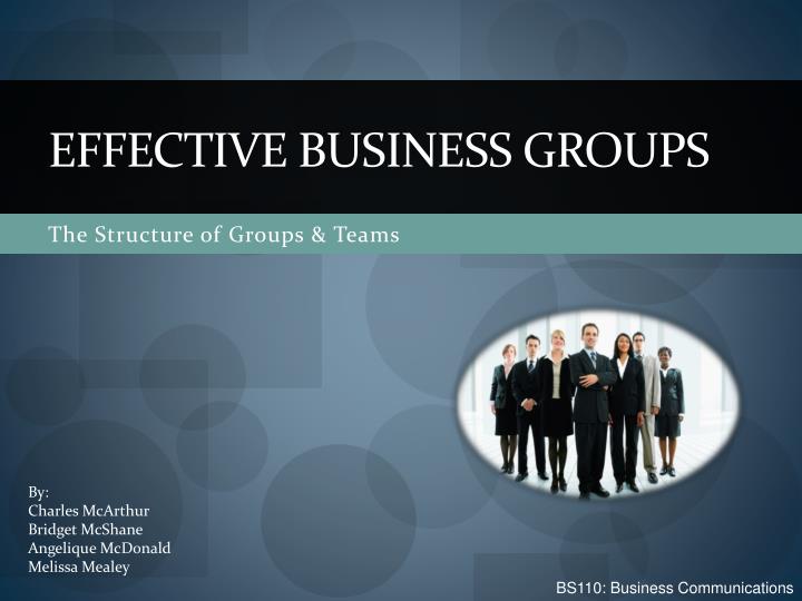 effective business groups
