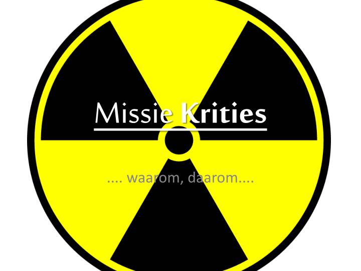 missie krities