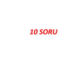 10 soru