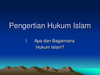 PPT - HUKUM ISLAM PowerPoint Presentation, Free Download - ID:4185188