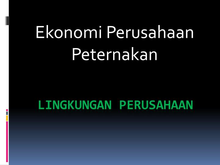 ekonomi perusahaan peternakan