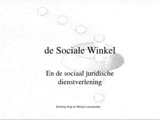 de sociale winkel