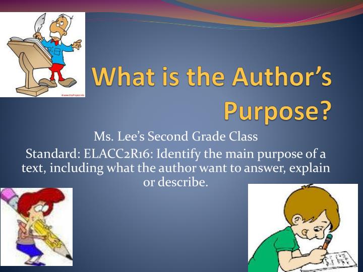 Author's Purpose PPT