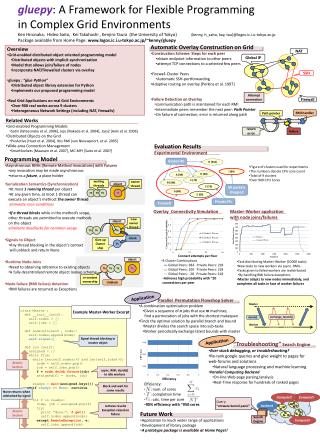 gluepy : A Framework for Flexible Programming in Complex Grid Environments