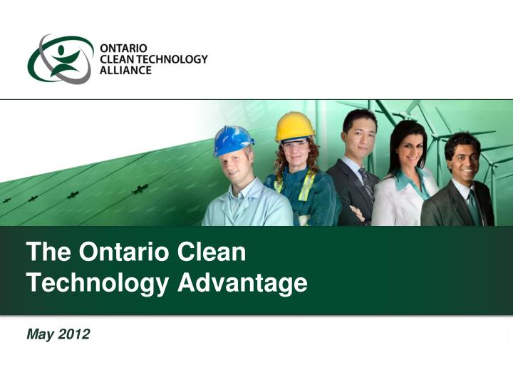 the ontario clean technology advantage