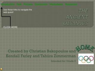 THE ANCIENT OLYMPICS